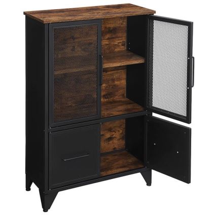 Kommode FIRA schwarz/braun