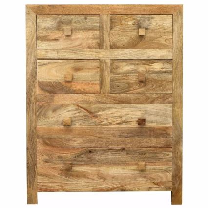 Kommode HINA 120x90 cm Massivholz/Mangobaum