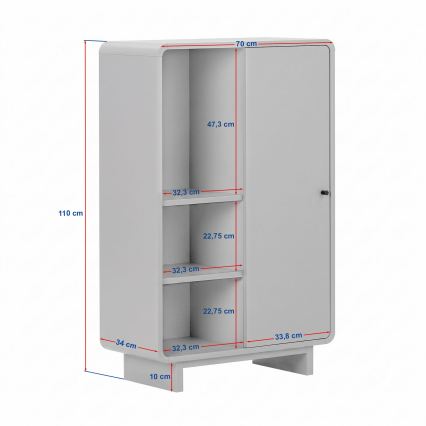 Kommode KABIN 70x110x34 cm Eiche