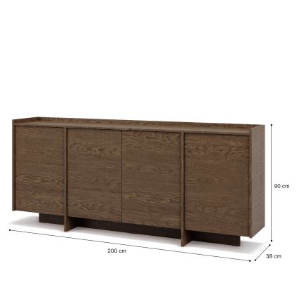 Kommode KEMI 200x90x38 Eiche