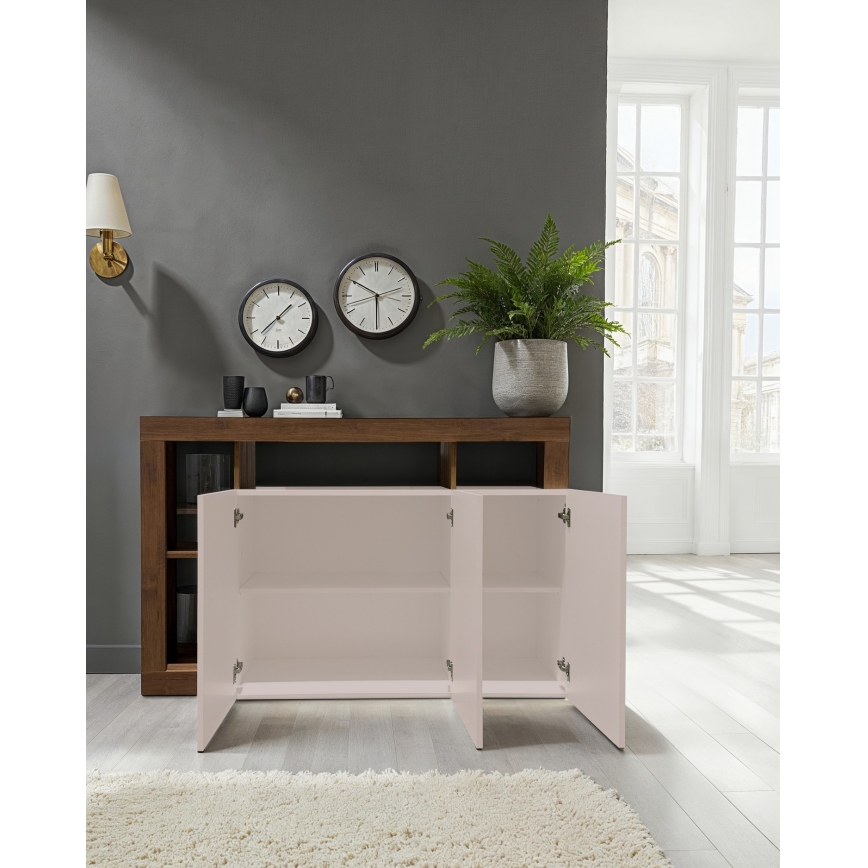 Kommode LENOR Kaschmir/Eiche