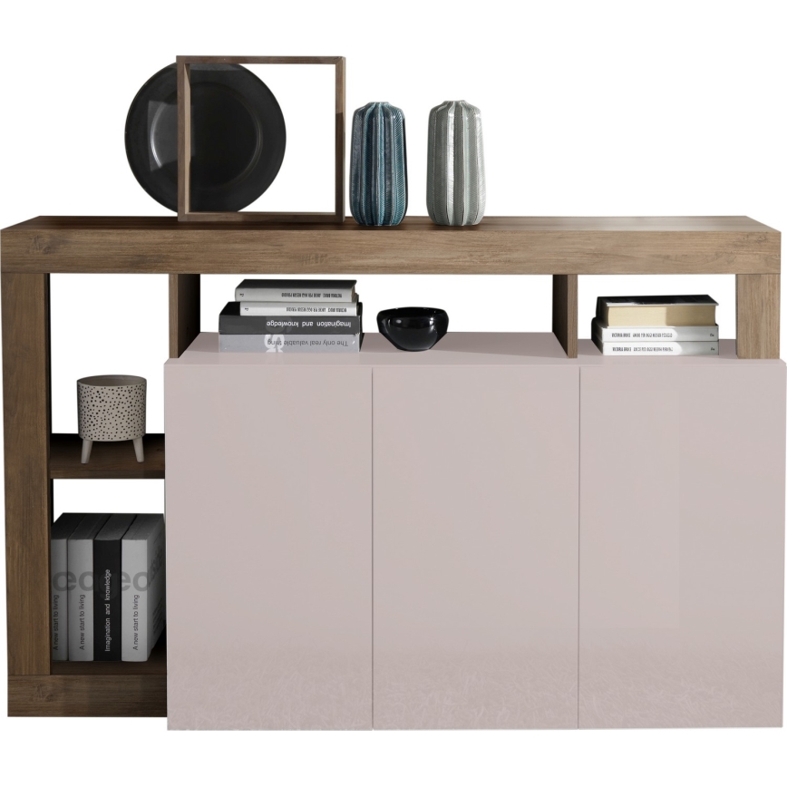 Kommode LENOR Kaschmir/Eiche