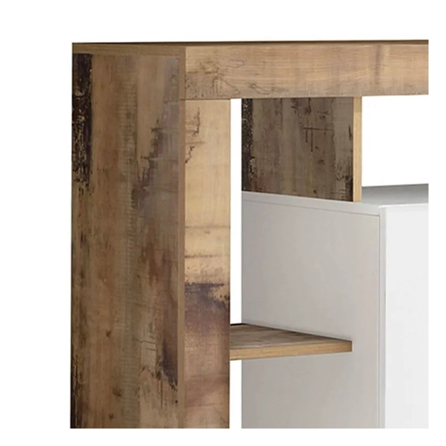 Kommode LENOR weiß/braun