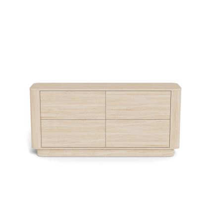 Kommode MADERA 160x75 cm Weiß-Eiche