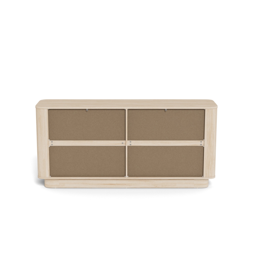 Kommode MADERA 160x75 cm Weiß-Eiche