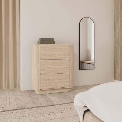 Kommode MADERA 90x107 cm weiße Eiche