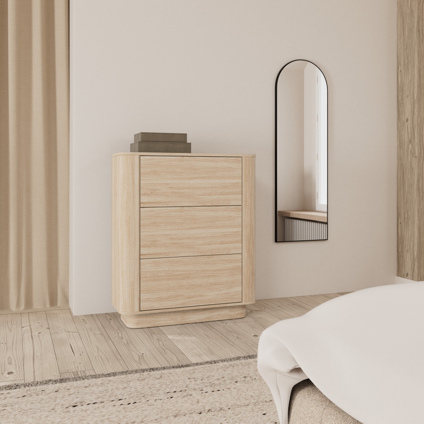Kommode MADERA 90x107 cm weiße Eiche