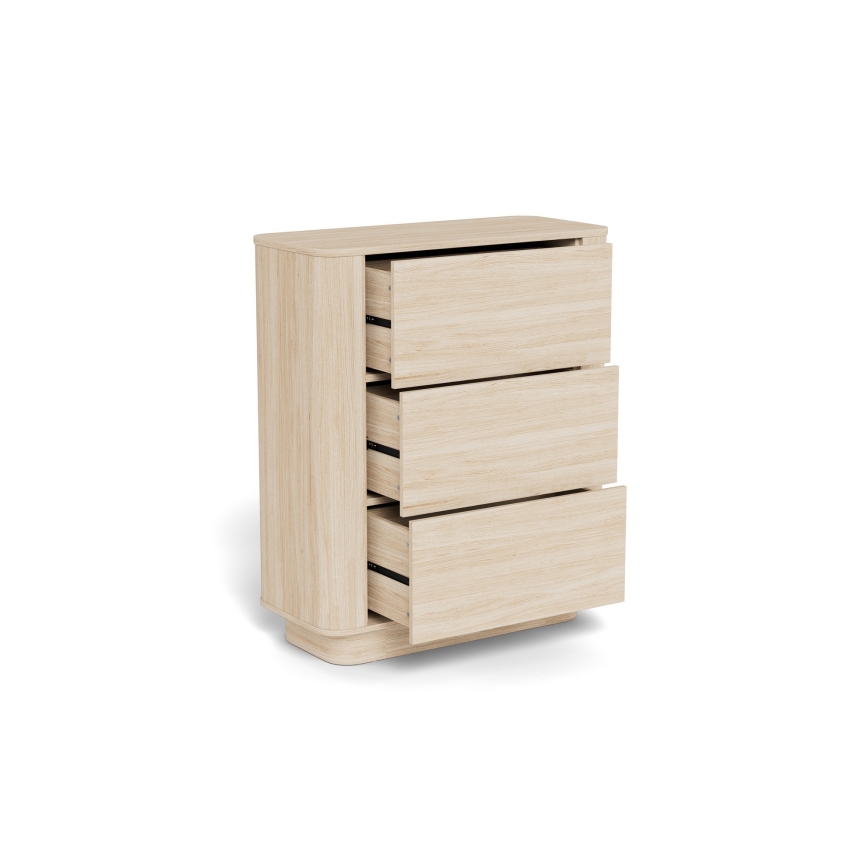 Kommode MADERA 90x107 cm weiße Eiche