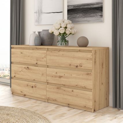 Kommode mit Schubladen MAO in Artisan-Eiche