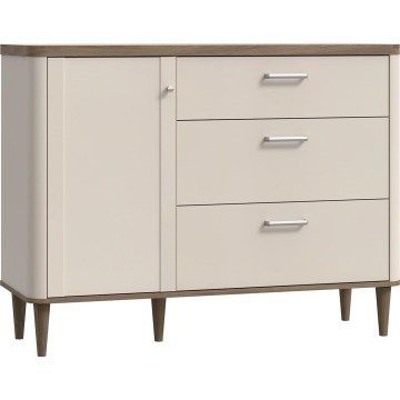 Kommode mit Schubladen VIRO braun/beige