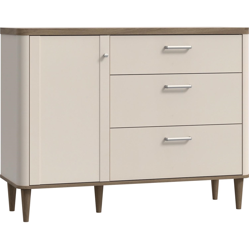 Kommode mit Schubladen VIRO braun/beige