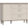 Kommode mit Schubladen VIRO braun/beige