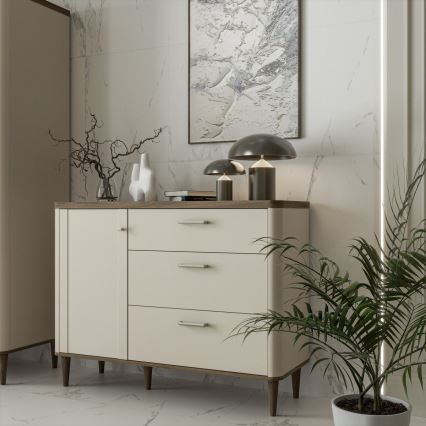 Kommode mit Schubladen VIRO braun/beige