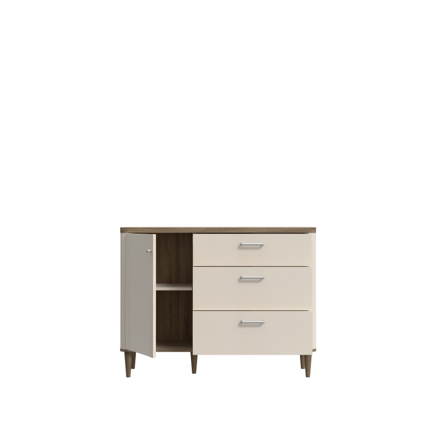 Kommode mit Schubladen VIRO braun/beige
