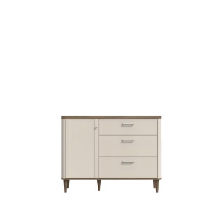 Kommode mit Schubladen VIRO braun/beige