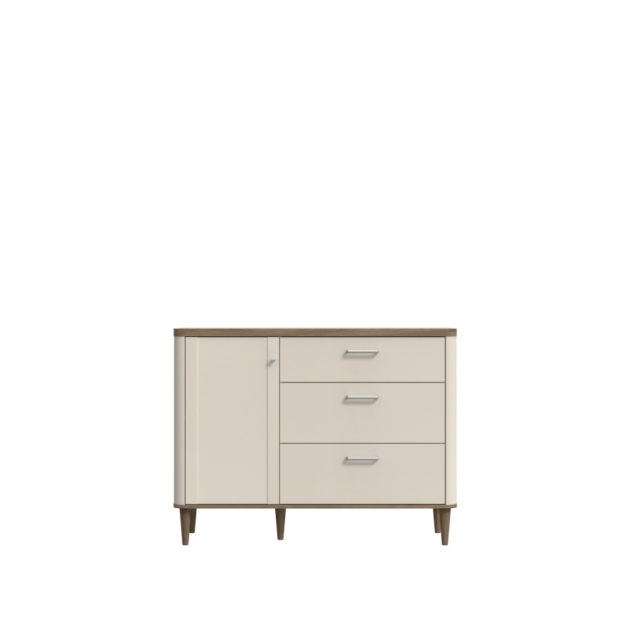 Kommode mit Schubladen VIRO braun/beige