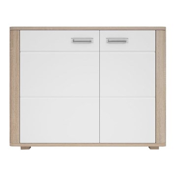 Kommode MOLDIS 85,5x107 cm Canyon-Eiche/Weiß