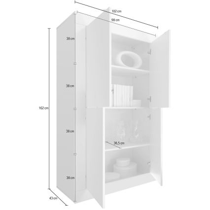 Kommode NERILA, weiß