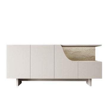 Kommode ORBIS 180x40 cm cremefarben/beige
