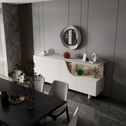 Kommode ORBIS 180x40 cm cremefarben/beige