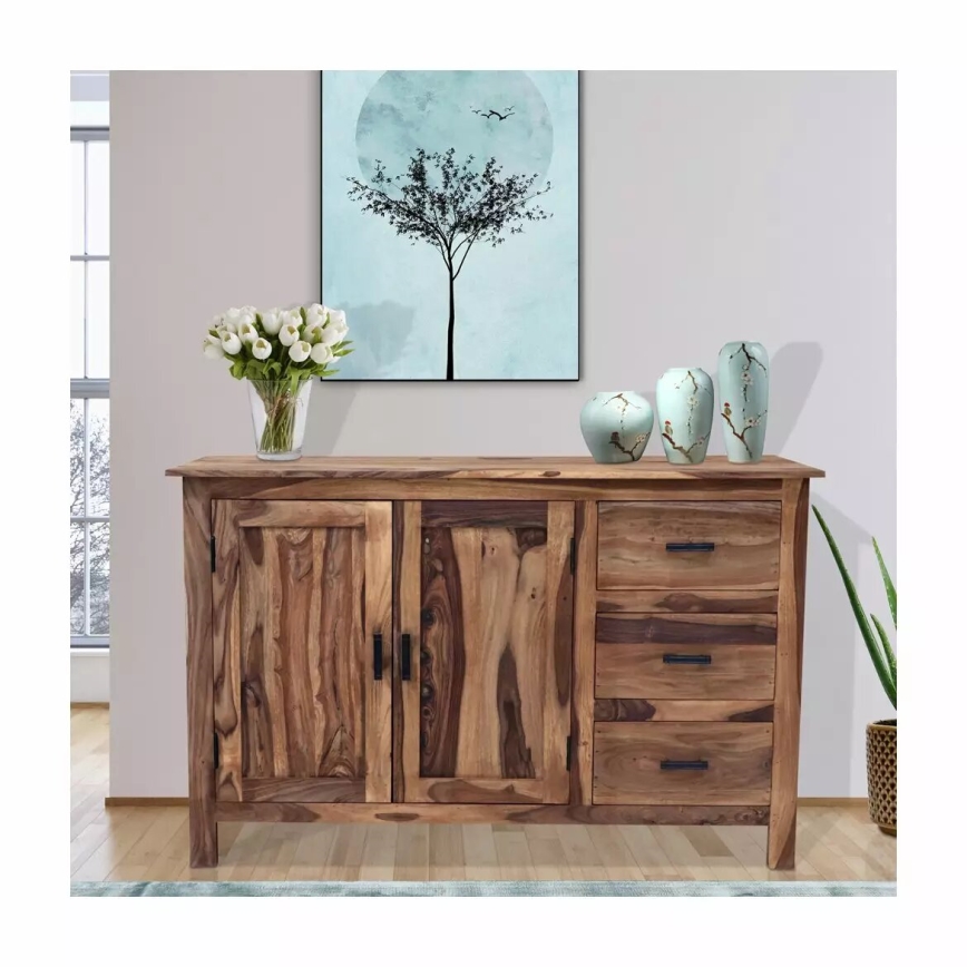 Kommode RAMI 90x140 cm Massivholz/Palisander