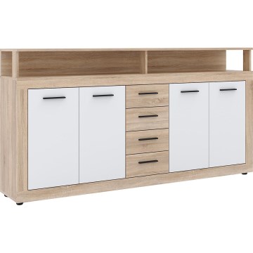 Kommode RUNA Sonoma-Eiche/Weiß