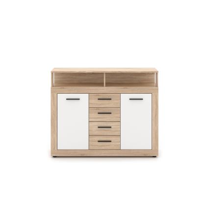 Kommode RUNA Sonoma-Eiche/Weiß
