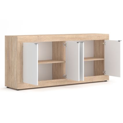 Kommode RUNEA Sonoma-Eiche/Weiß