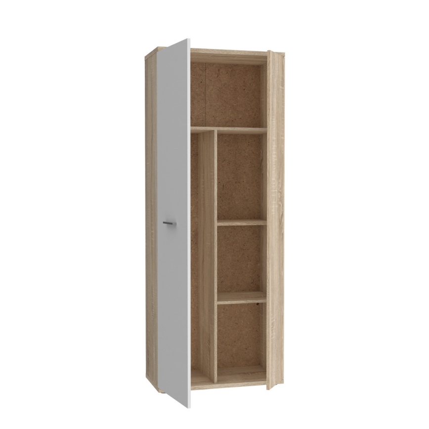 Kommode/Schuhschrank SIMO Sonoma-Eiche/Weiß