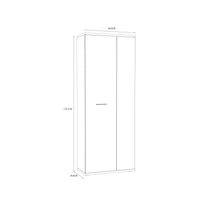 Kommode/Schuhschrank SIMO Sonoma-Eiche/Weiß