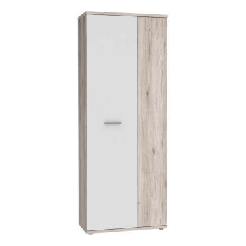 Kommode/Schuhschrank SIMO weiß/taupe