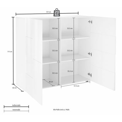 Kommode SERIAN anthrazit