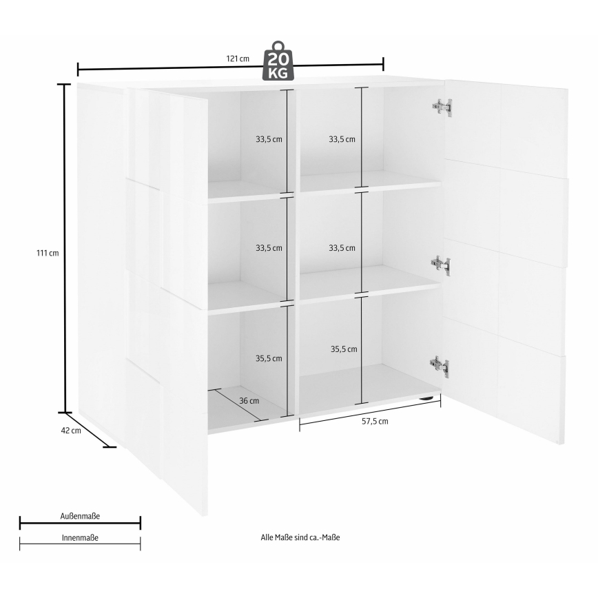 Kommode SERIAN weiß