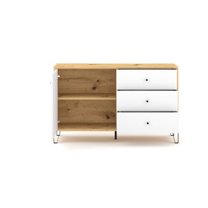 Kommode SULA Artisan-Eiche/weiß