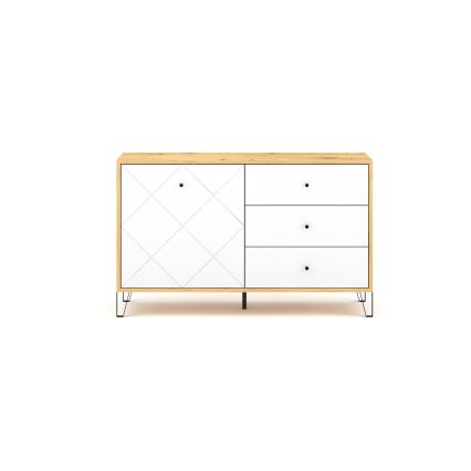 Kommode SULA Artisan-Eiche/weiß