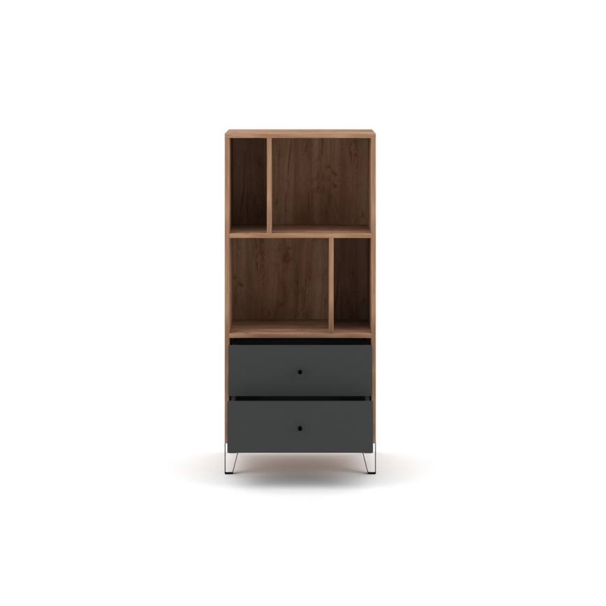 Kommode SULA Eiche Craft/schwarz