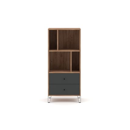 Kommode SULA Eiche Craft/schwarz