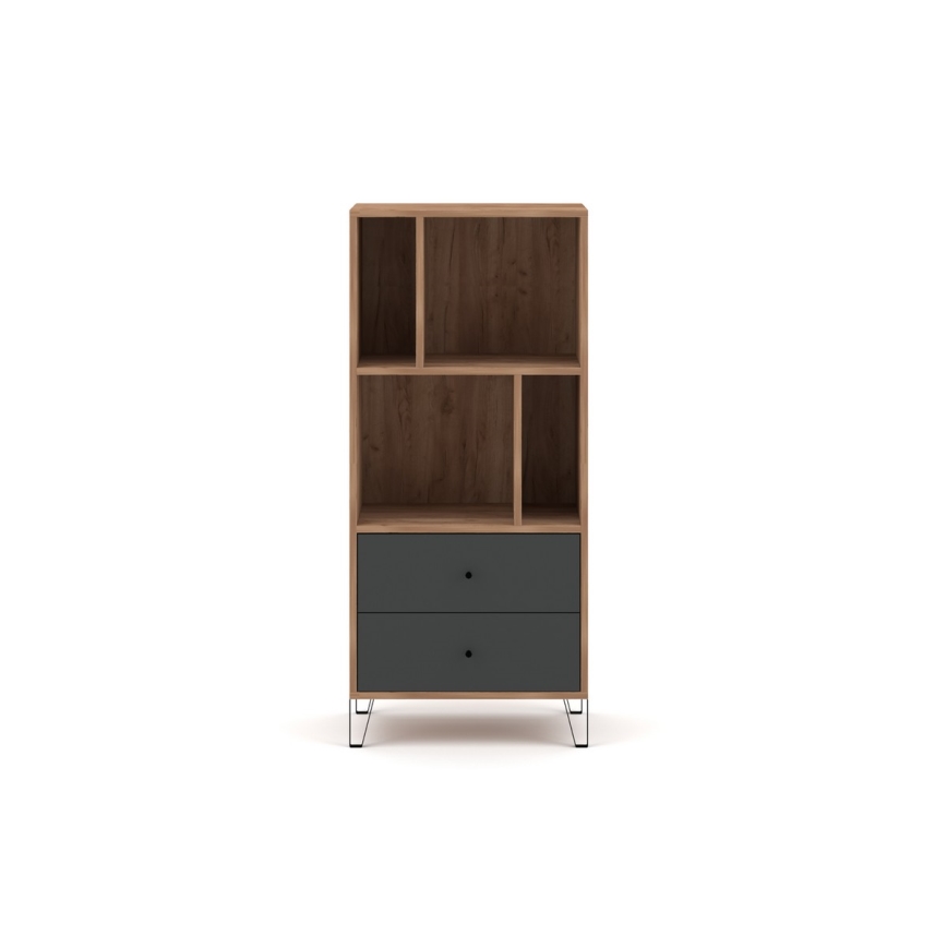 Kommode SULA Eiche Craft/schwarz