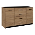 Kommode TAYLER Eiche Craft/schwarz