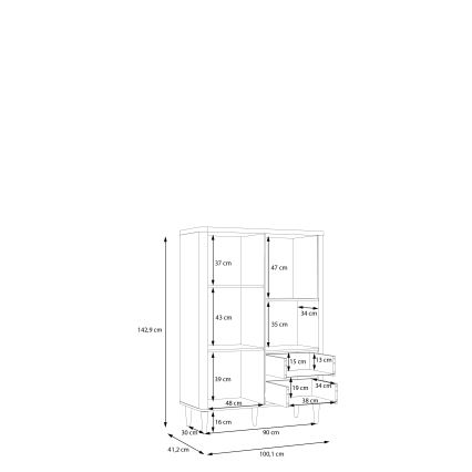 Kommode VIRO braun/beige