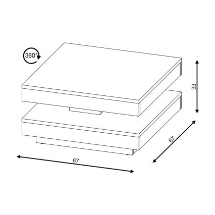 Konferenztisch TIMO weiß/grau in Betonoptik