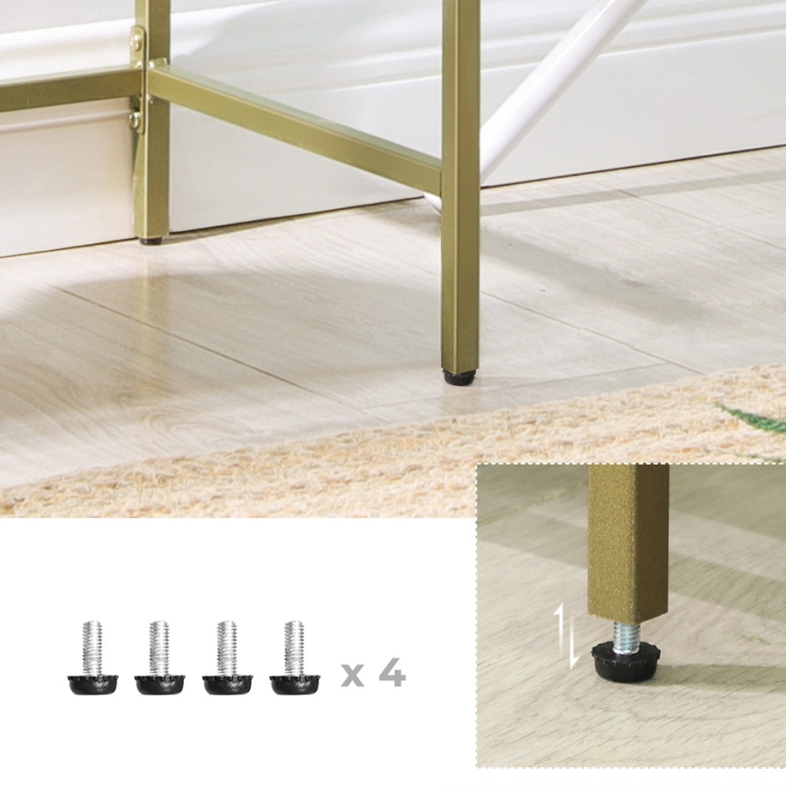 Konsolentisch CIREL, goldfarben