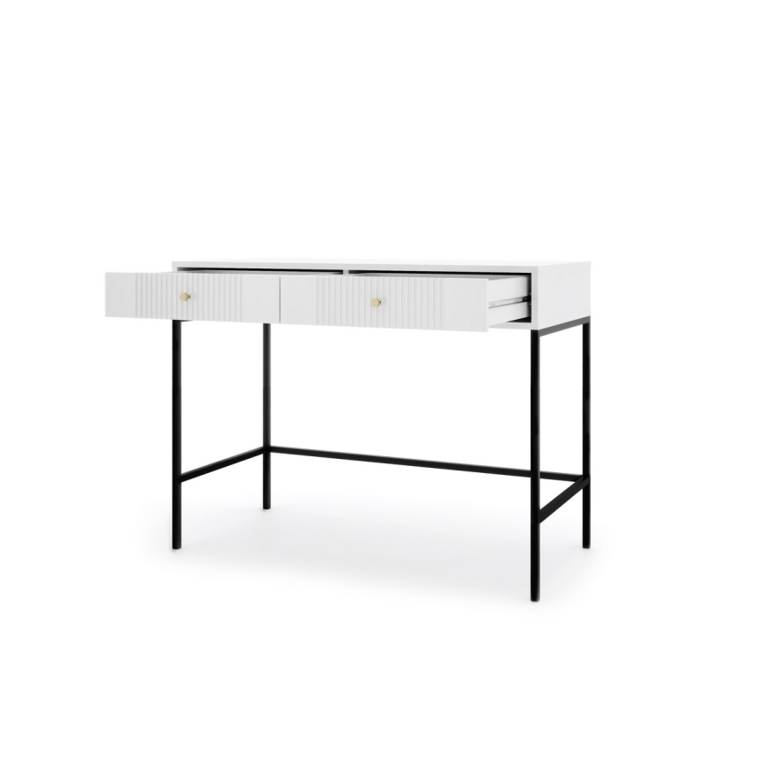 Konsolentisch LUE 104 x 50 cm weiß/schwarz