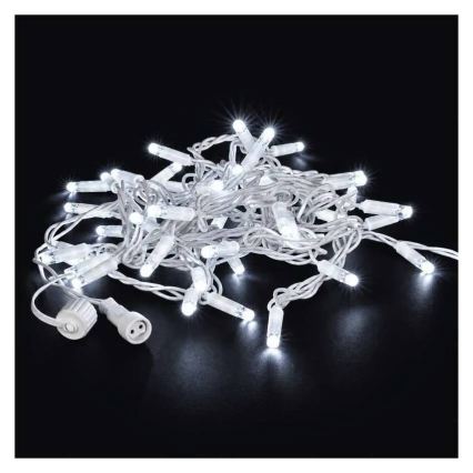 Koppelbare Lichterkette 50xLED/5m IP44 kaltweiß