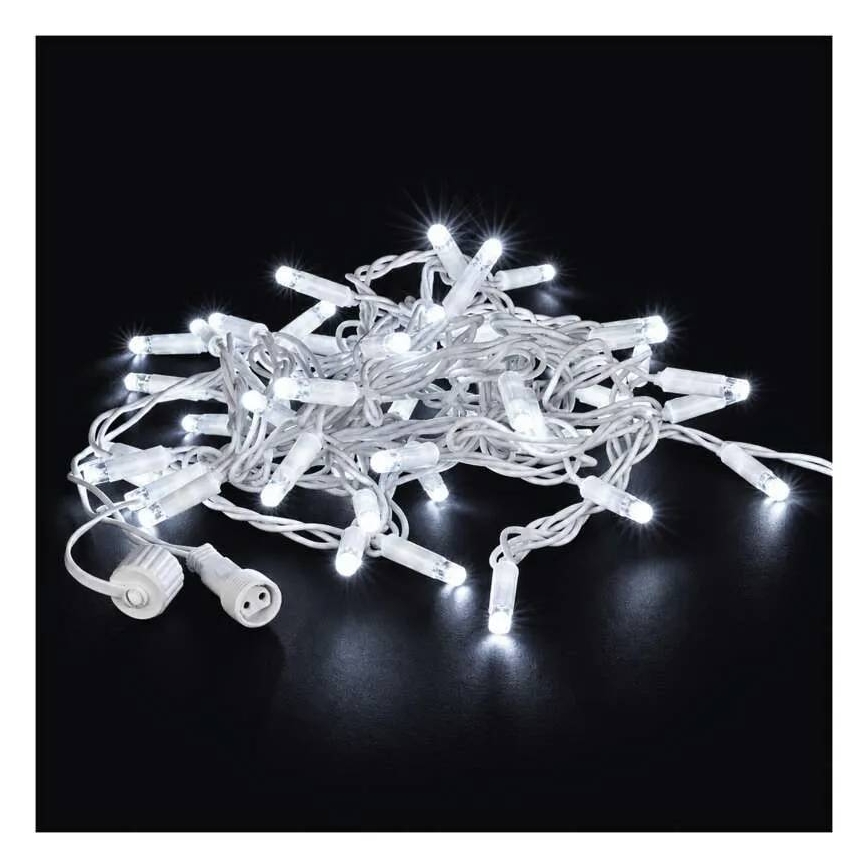 Koppelbare Lichterkette 50xLED/5m IP44 kaltweiß