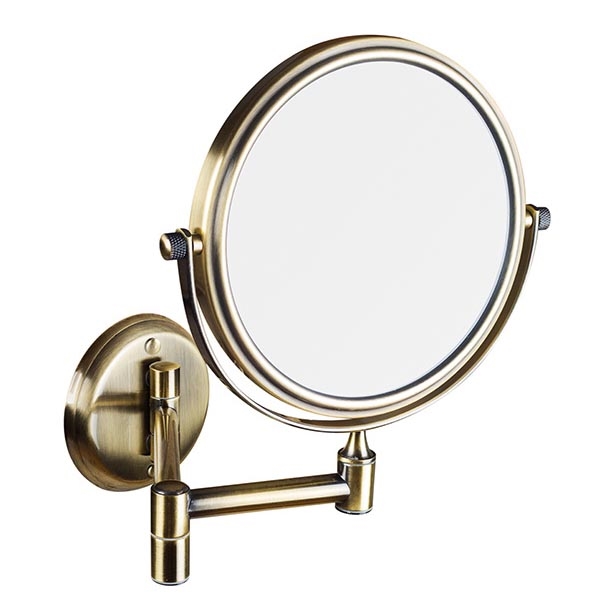 Kosmetikspiegel 18x25 cm bronzefarben