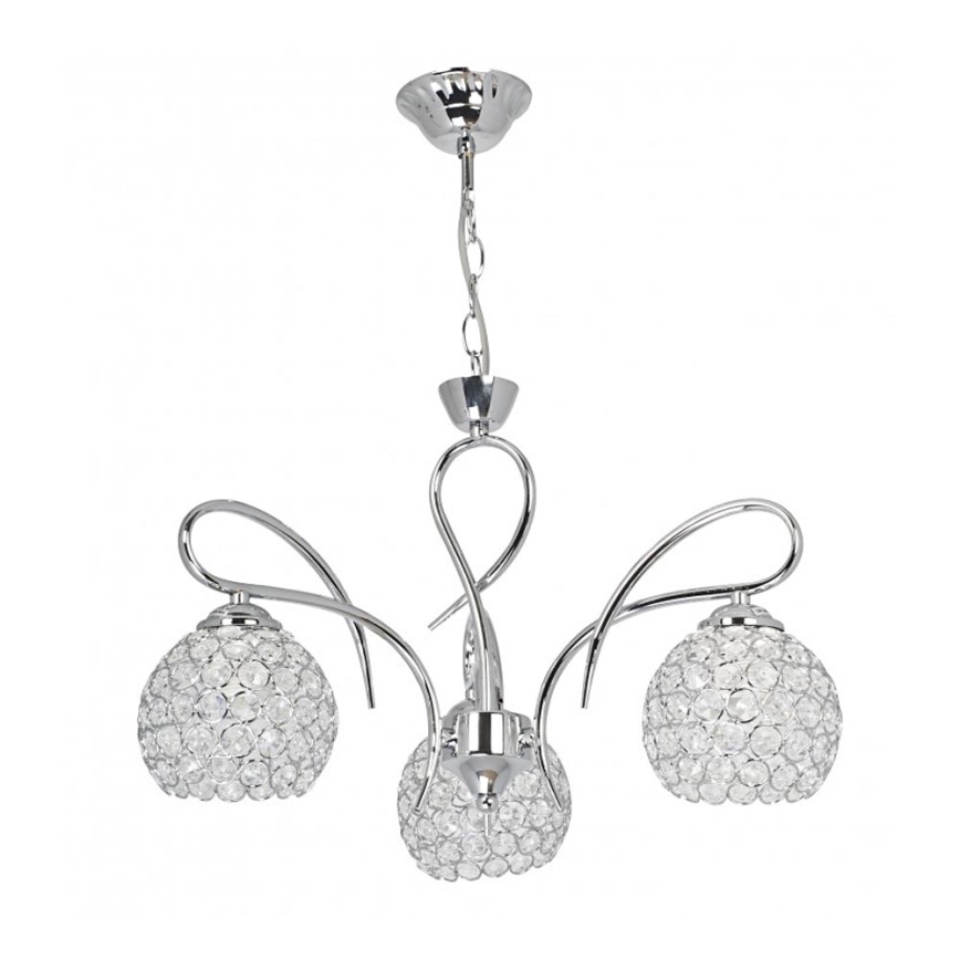 Kristall-Kronleuchter DORA 3xE27/60W | Beleuchtung.de