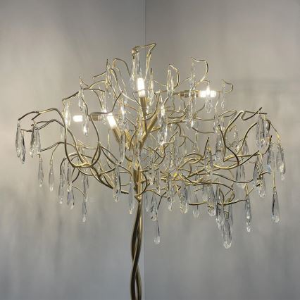 Kristall-Stehleuchte 5xG9/40W/230V golden