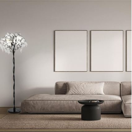 Kristall-Stehleuchte 5xG9/40W/230V schwarz