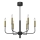 Kronleuchter AKASYA 6xE14/15W/230V schwarz/golden